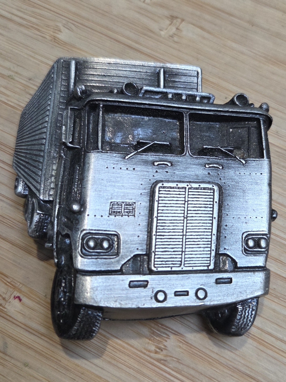Vintage 1978 Bergamot Brass Works Big Rig Semi Truck Belt Buckle